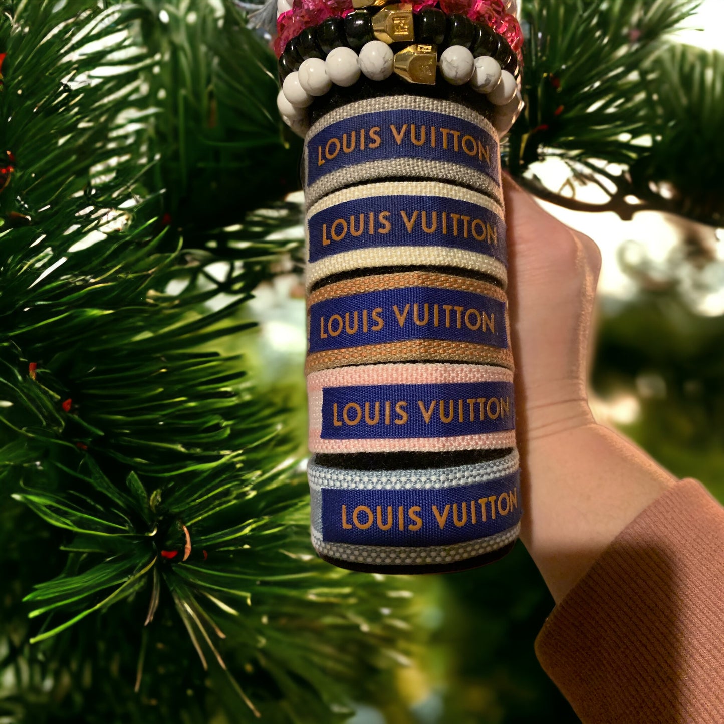 LV ribbon tassel bracelet