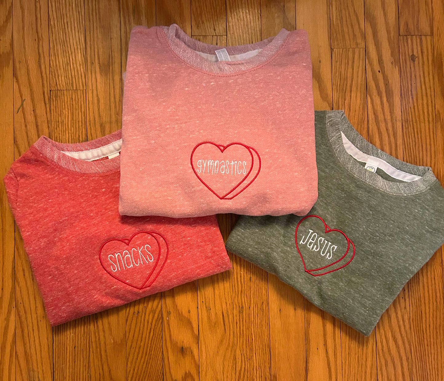 Youth Candy Heart Sweatshirt