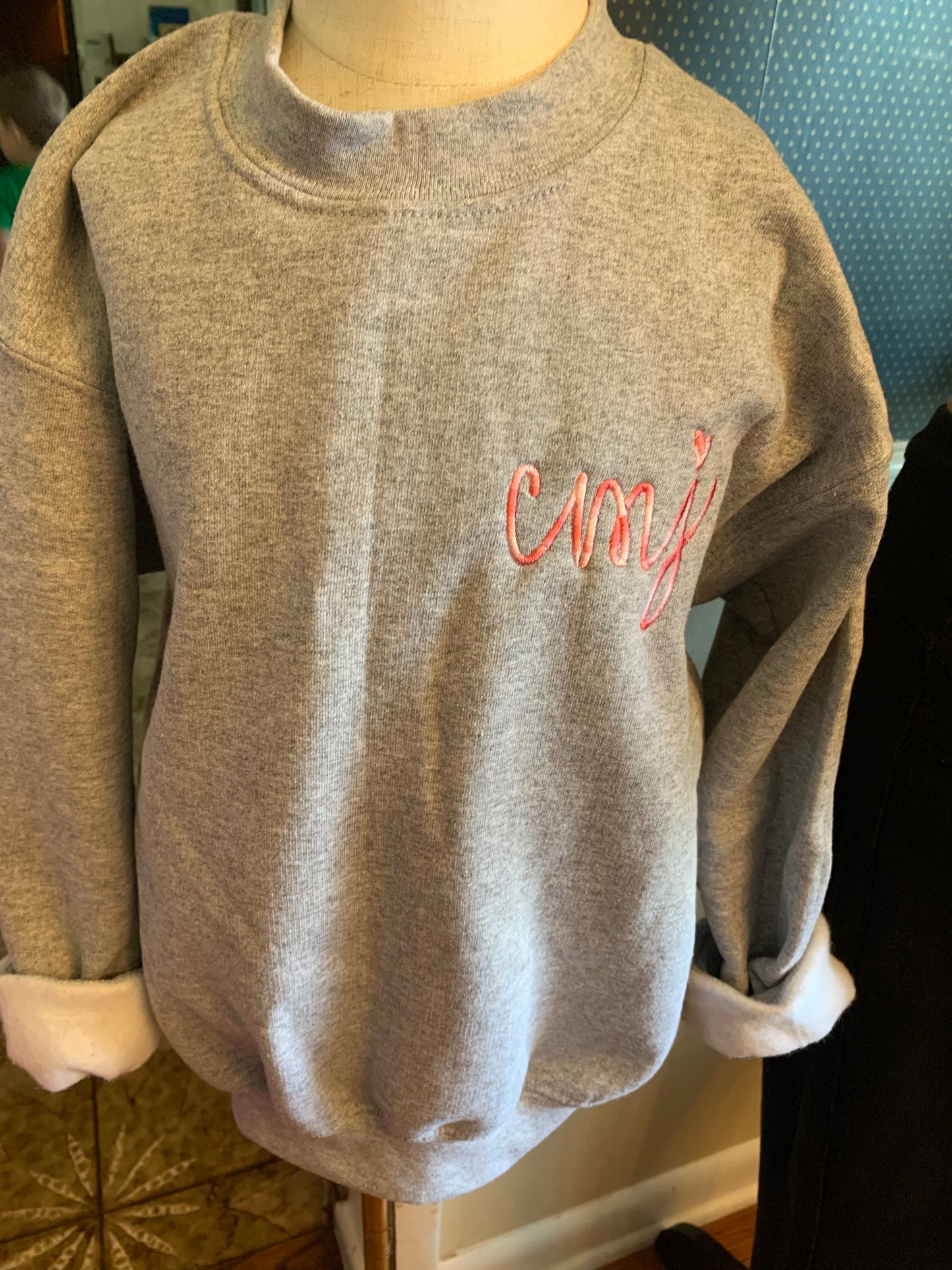 Kids personalized crewneck
