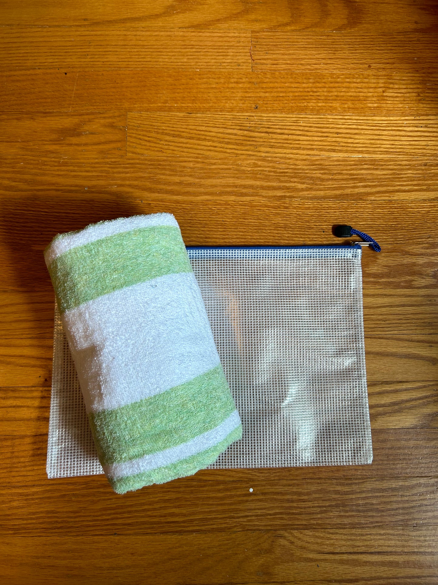 Beach towel and water resistant pouch set