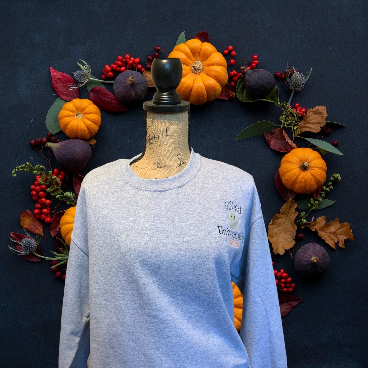 Spooky University Est. 1985 Crewneck in grey