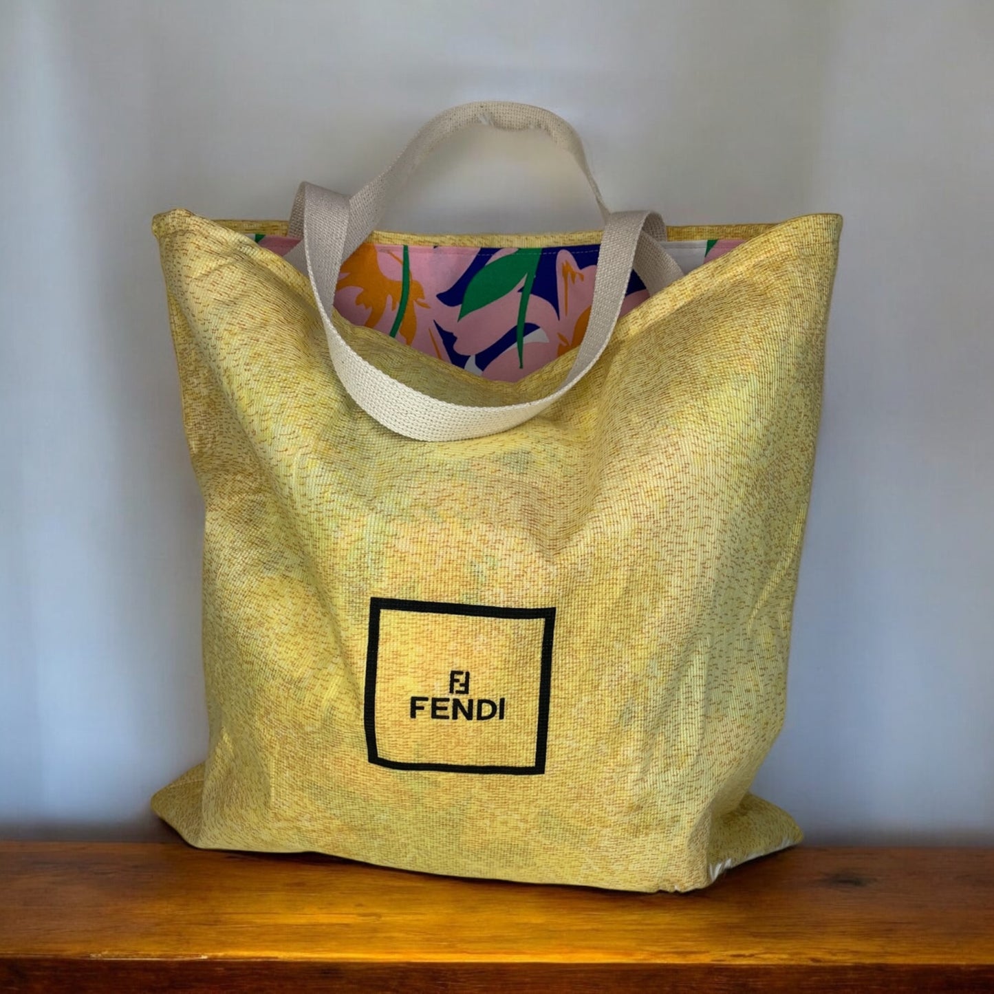FF upcycled tote
