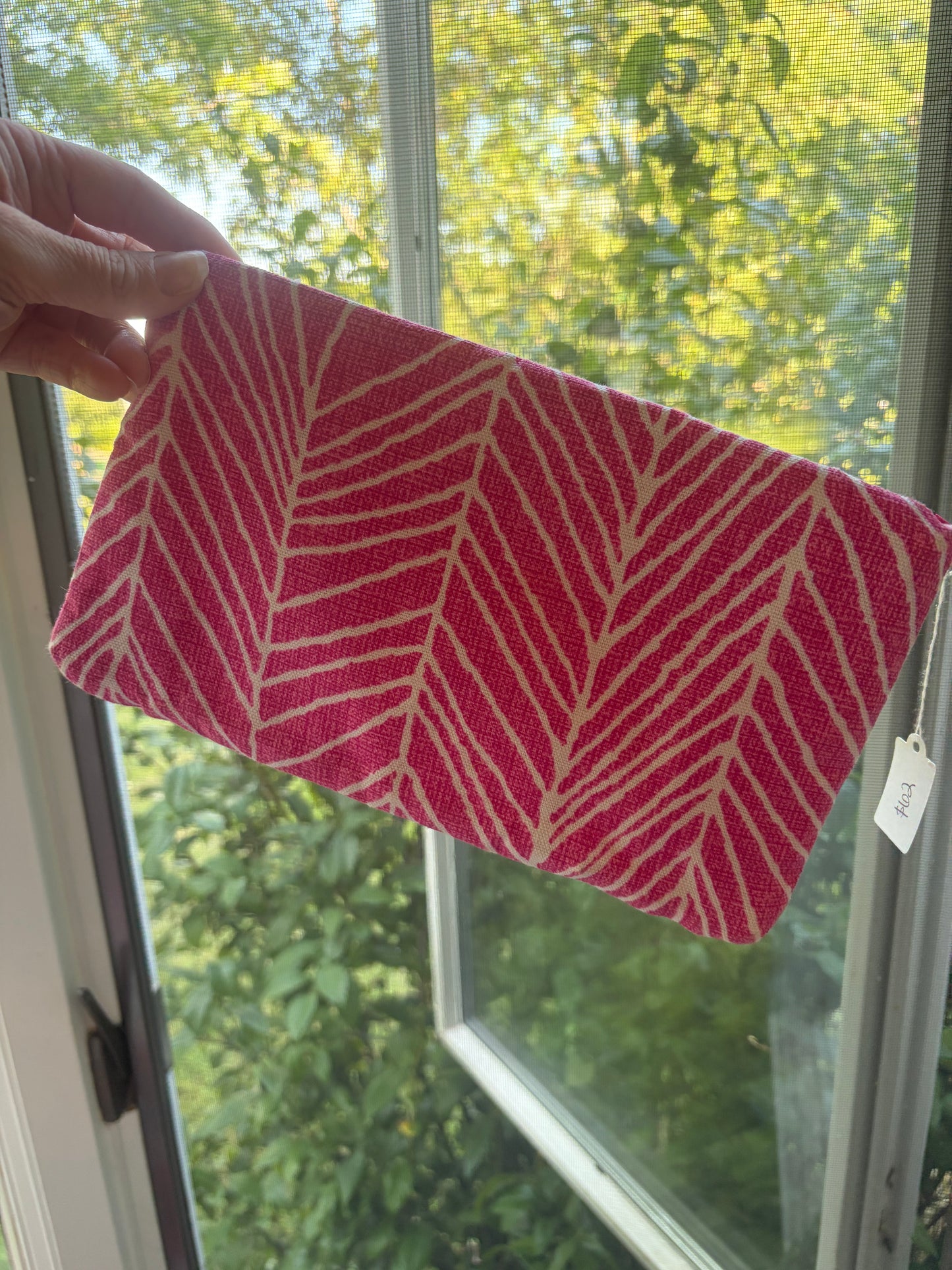 LV upcycled zippy pouch