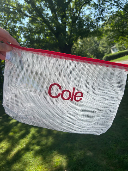 Mesh Zipper Pouch