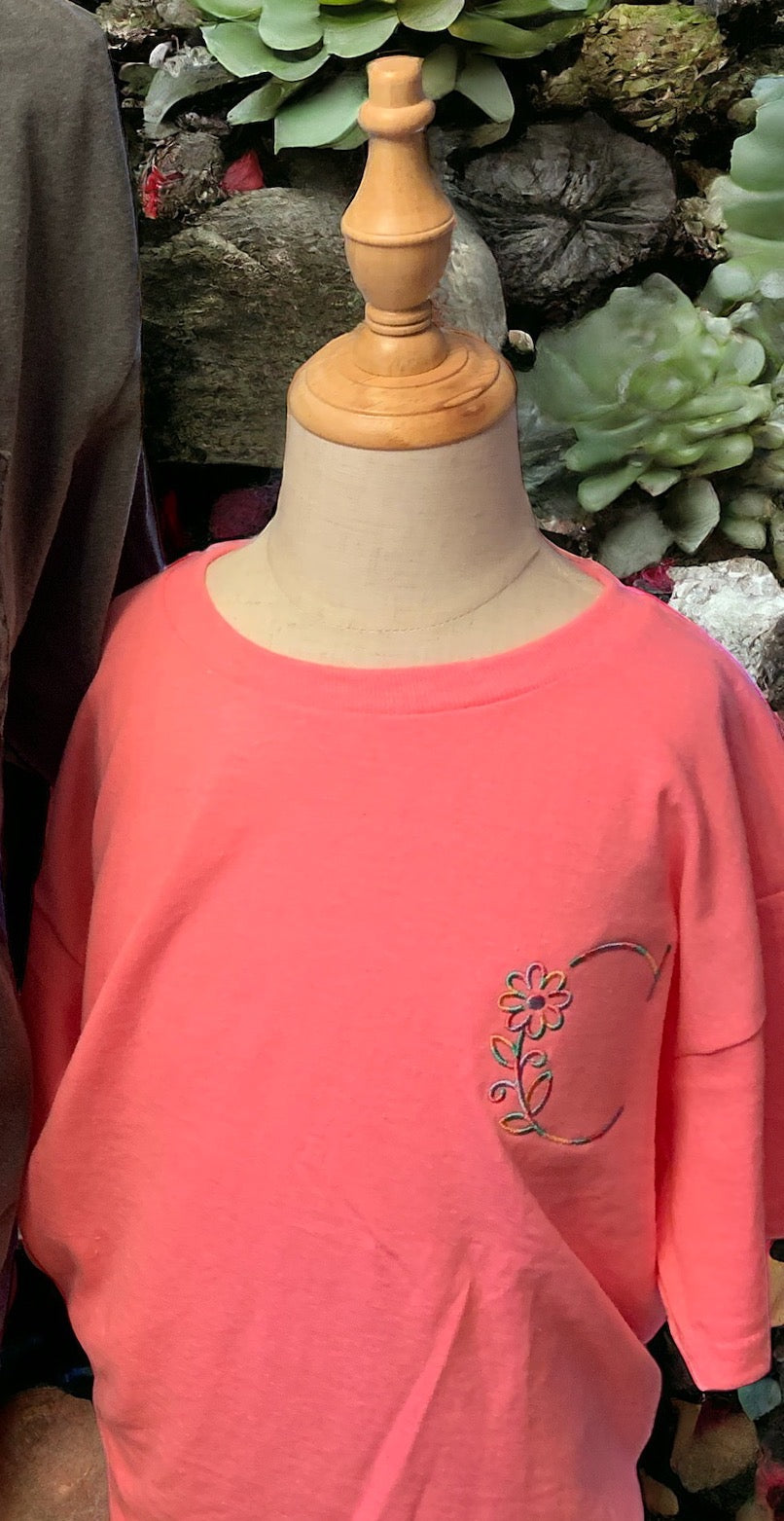 Youth embroidered tee shirt