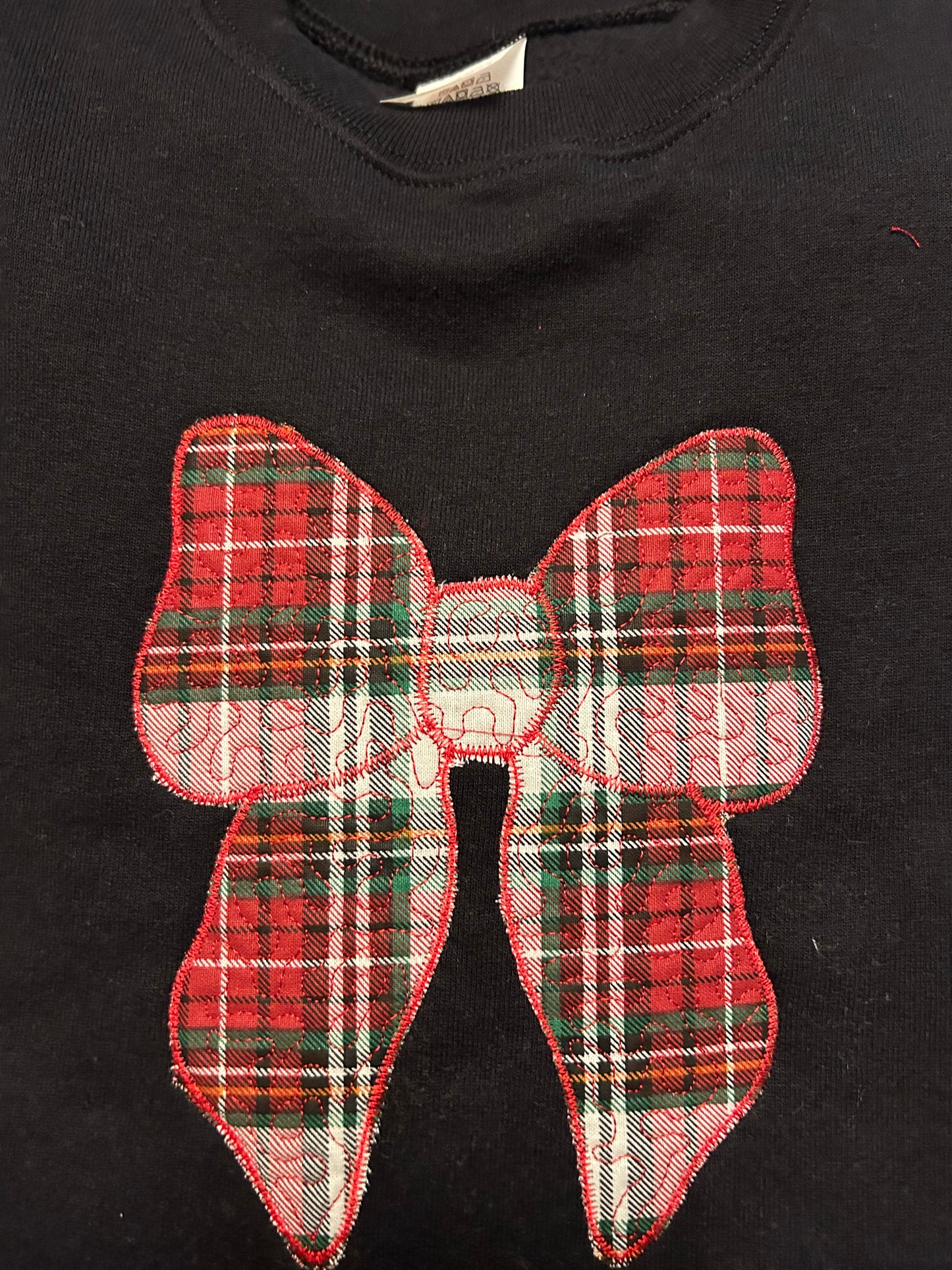 Oversized Bow Holiday Sweatshirt