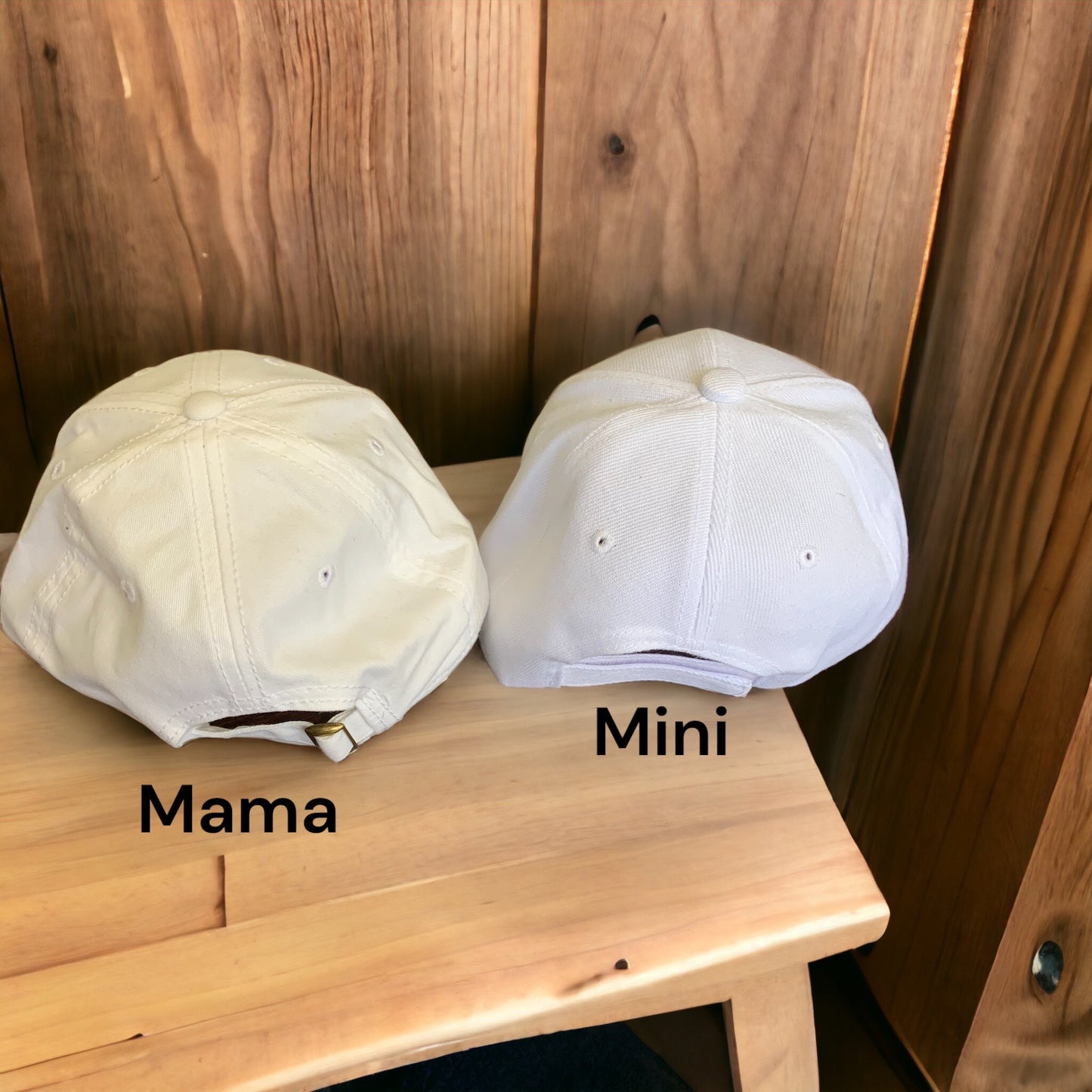 Mama and Mini matching hats