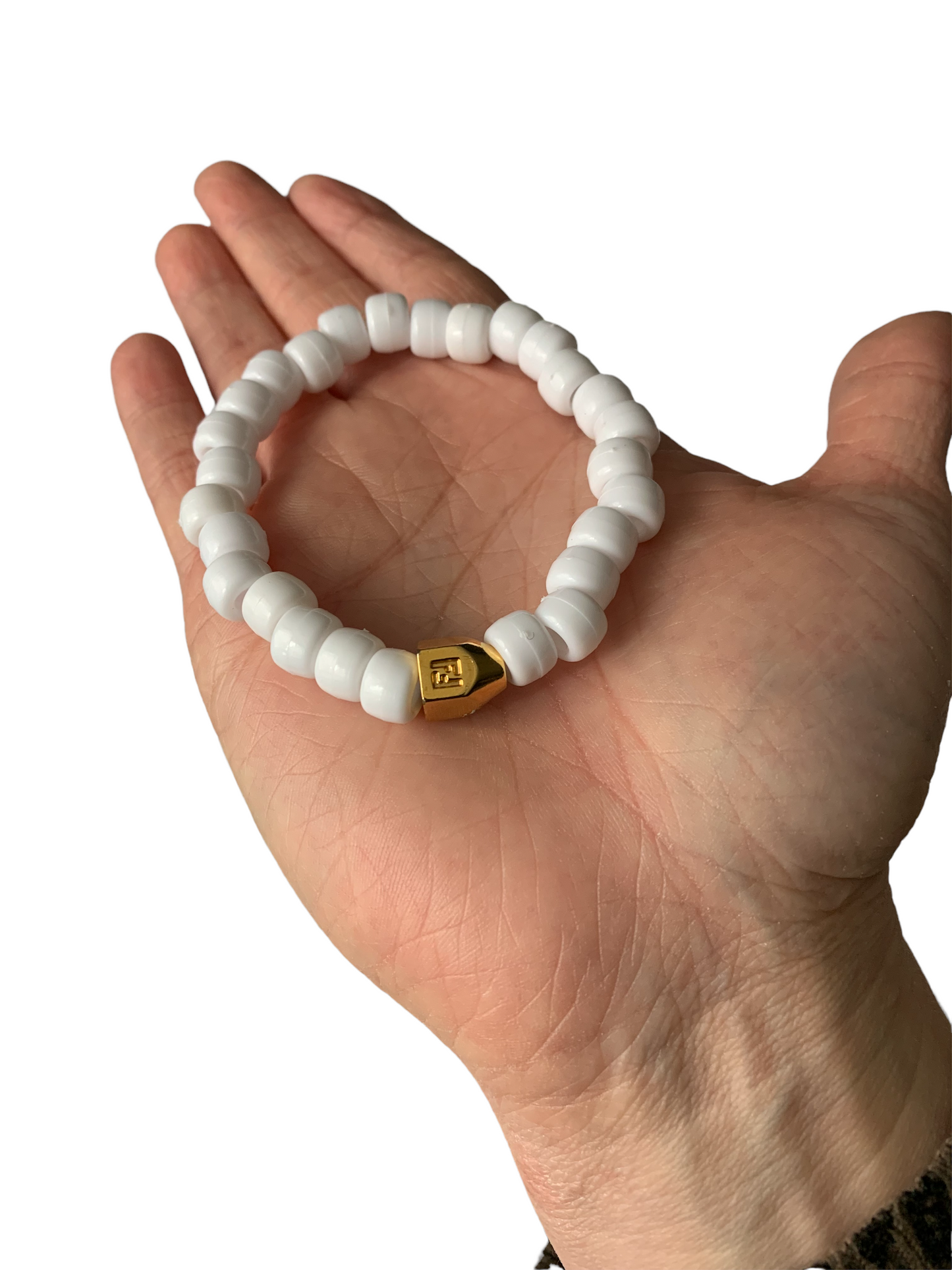 White FF bracelet