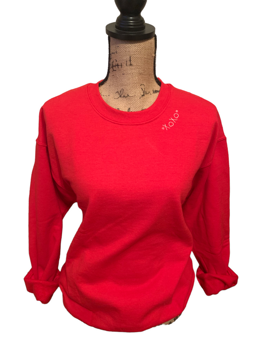 XOXO with hearts embroidered collar